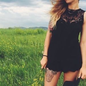 JPB Black Lace Romper